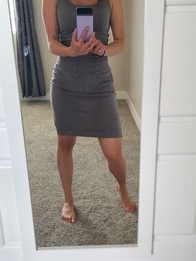 Banana Republic Eegant Gray Pencil Skirt